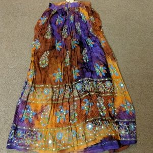 Tie dye indian skirt